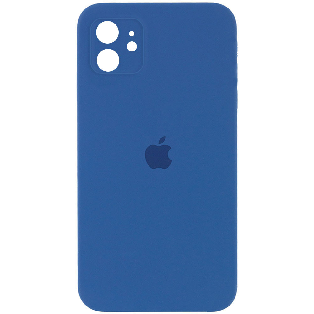 Silicone Case Square Full Camera Protective (AA) для iPhone 11 (Navy Blue)-0